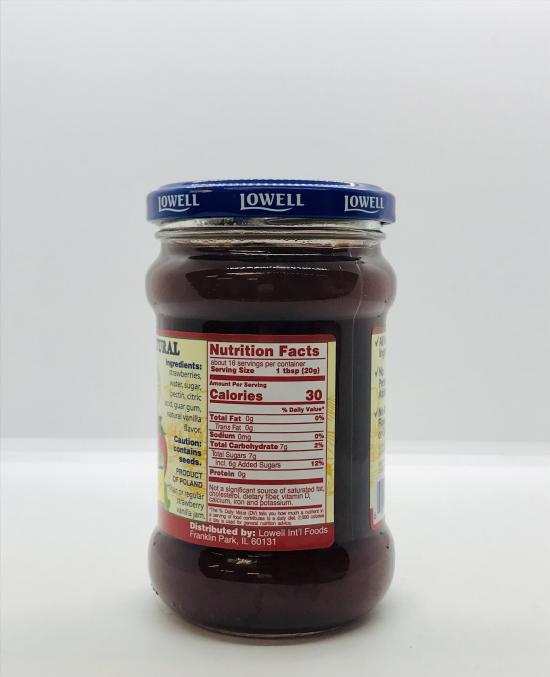 Lowell Strawberry Vanilla Jam 320g