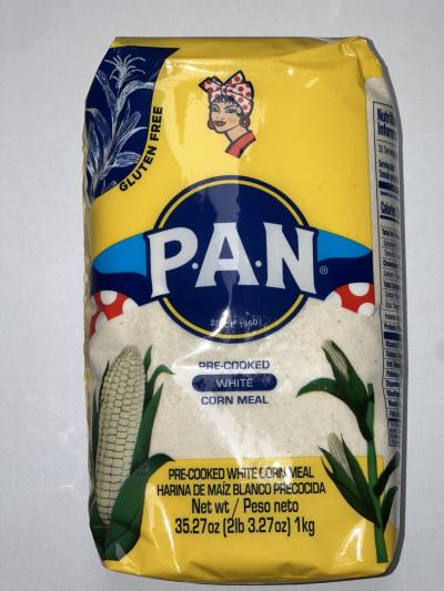 PAN PRE COOKED WHITE CORN MEAL 1KG