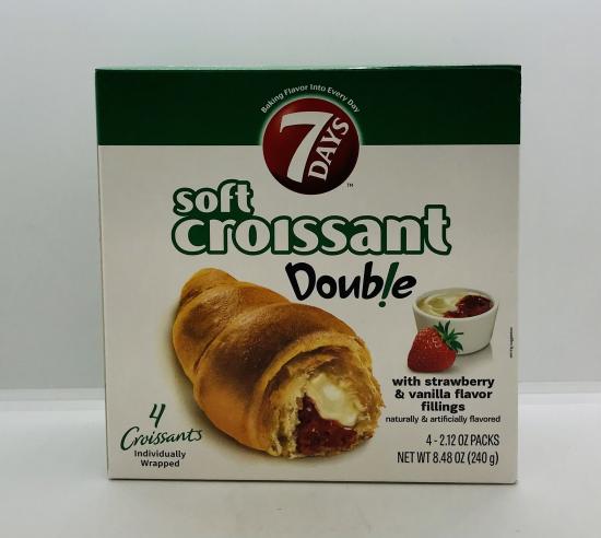 7Days Croissant Double Strawberry & Vanilla 240g.