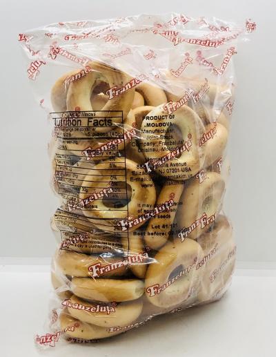 Franzeluta Crisp Bread Rings & Poppy Seeds 500g.