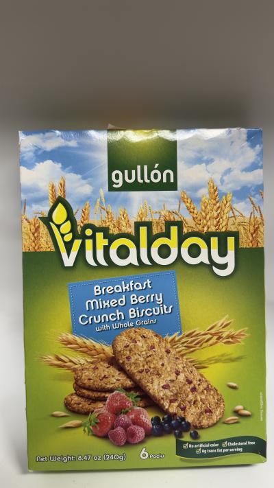 Gullon Mixed Berry Crunch Biscuits 249g