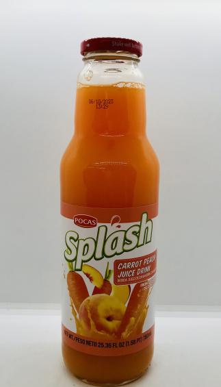 Pocas Splash Carrot Peach Juice Drink 750g