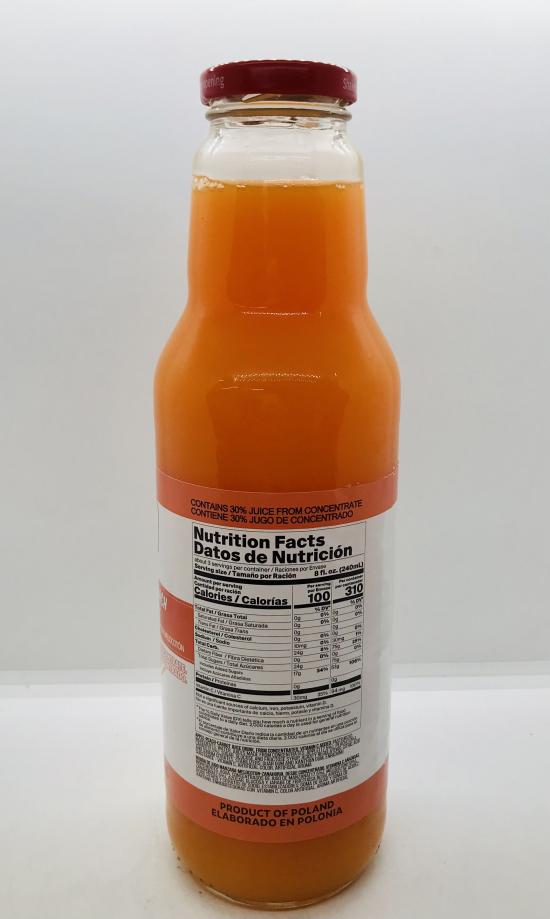 Pocas Splash Carrot Peach Juice Drink 750g