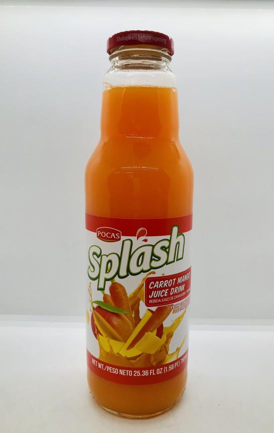 Pocas Splash  Carrot Mango Juice Drink 750ml