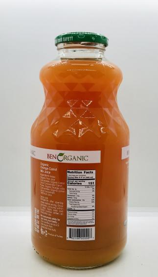 Ben Organic Orange Carrot Mix Juice 946ml