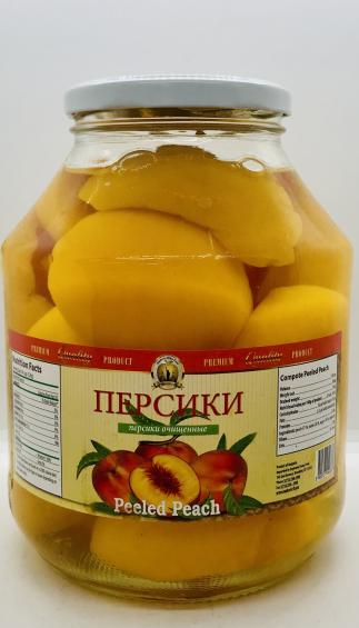 Rayskiy Sad Compote Peeled Peach 1680g