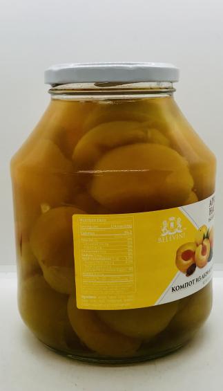 Belevini Apricot Halves in Light Syrup Pitted 1720g