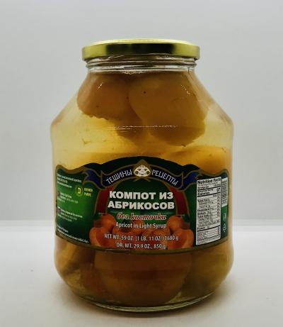 Teshini Retsepti Apricot in Light Syrup 1680g