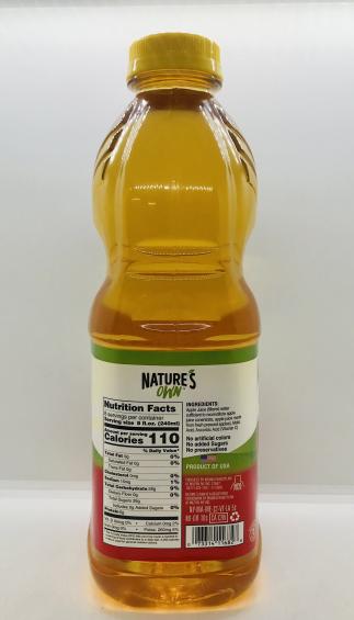 Nature's Own Apple Juice 1.89L