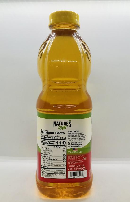 Nature's Own Apple Juice 1.89L