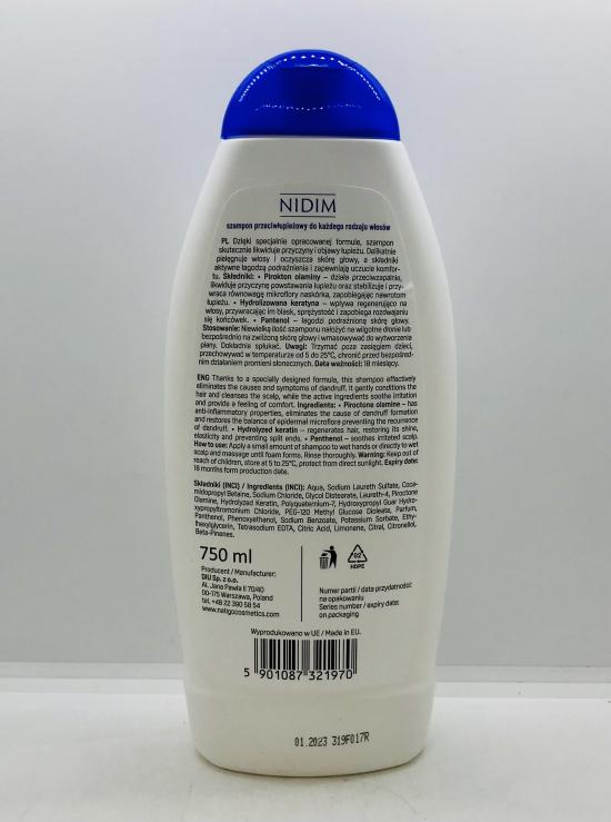 Nidim Daily Active Freshness Anti-Dandruff Shampoo 750ml