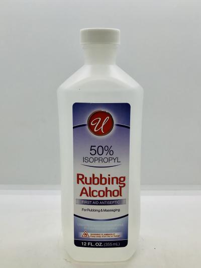 Isopropyl 50% Rubbing Alcohol For Rubbing & Massaging 355ml