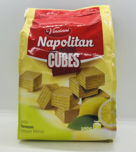 Vincinni Napolitan Cubes with Lemon Cream Filling 250g