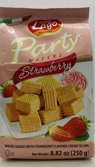 Gastone Lago Party Wafers Strawberry 250g.