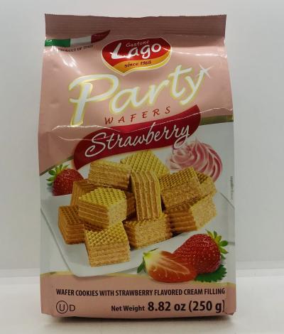 Gastone Lago Party Wafers Strawberry 250g.