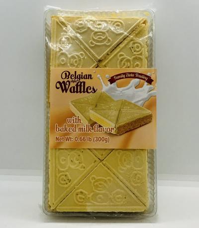 Belgian Waffles W Baked Milk Flavor 300g.