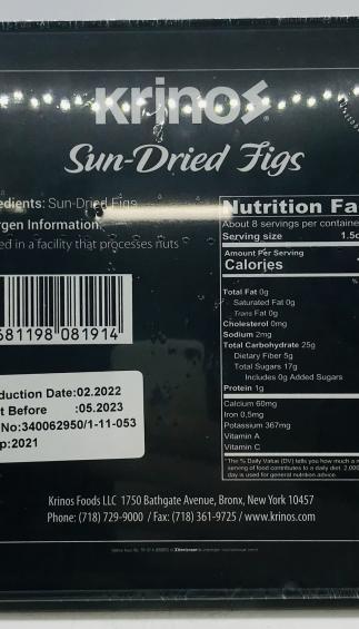 Krinos Sun-Dried Figs 330g.