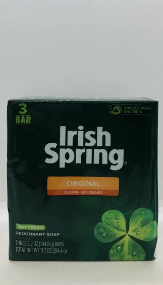 Irish Spring Original Deodorant Soap 3 Bar 314.4g