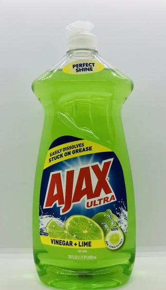 Ajax Ultra Vinegar +Lime Dish Liquid 828ml