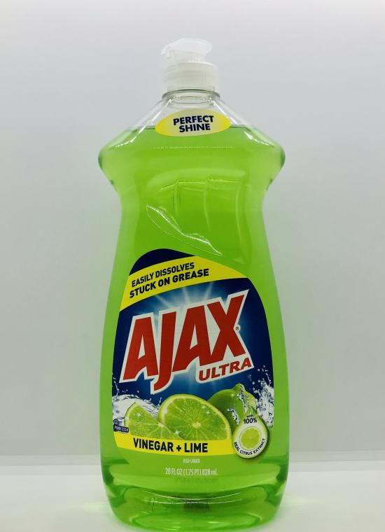 Ajax Ultra Vinegar +Lime Dish Liquid 828ml