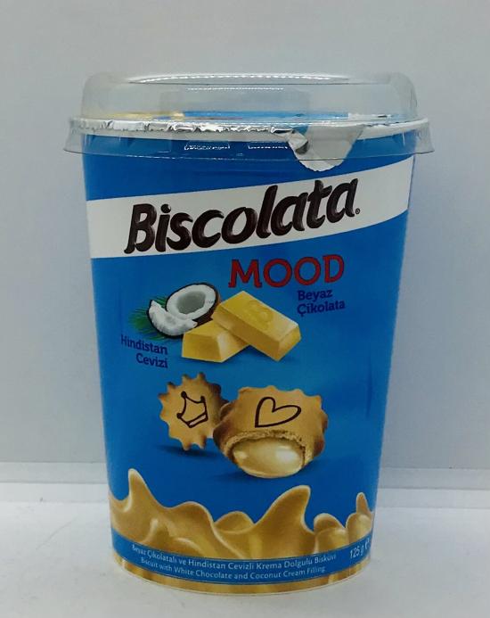 Biscolate White Chocolate and Coconut Cream 125g.