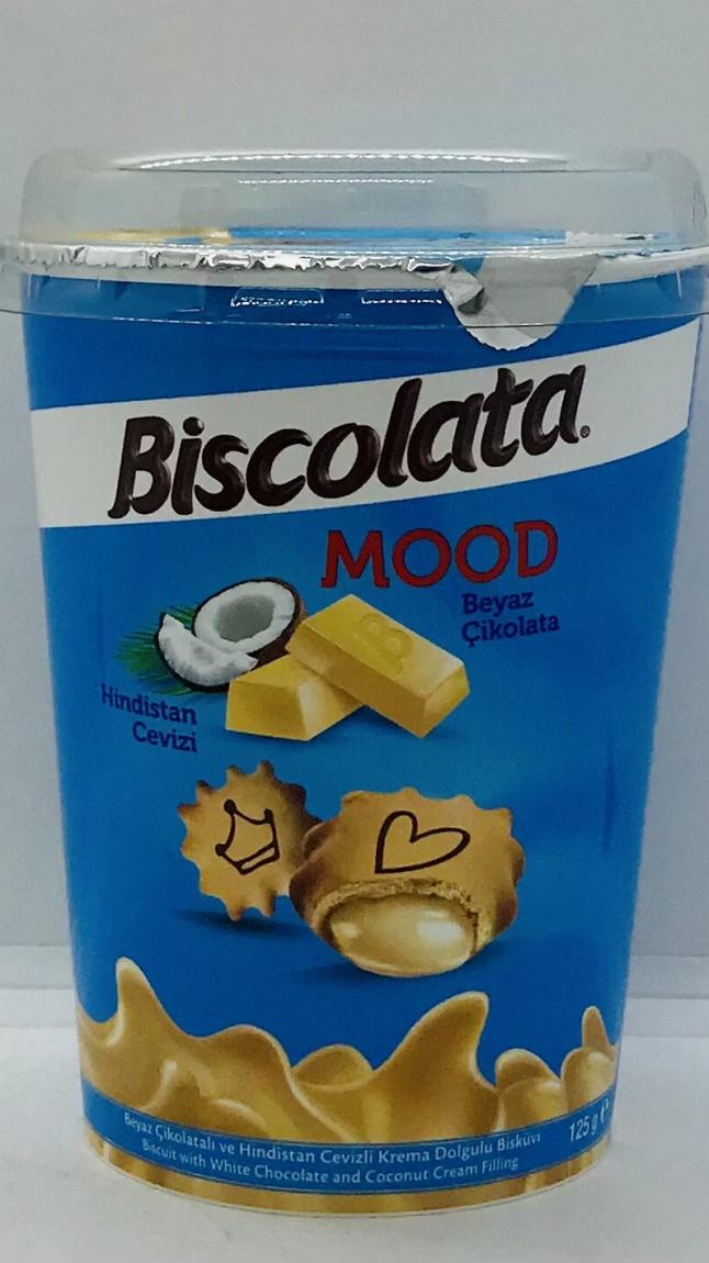 Biscolate White Chocolate and Coconut Cream 125g.