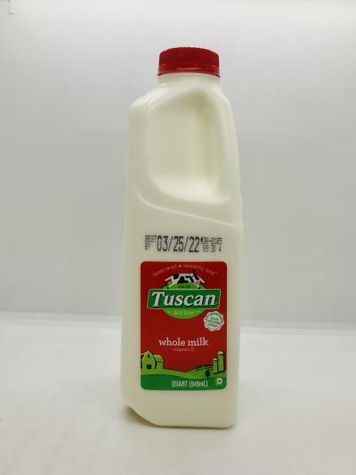 Tuscan Whole Milk w. vitamin D Quart gallon