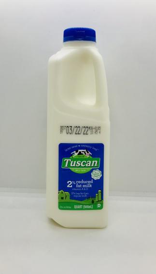 Tuscan 2% reduced fat Milk quart gal