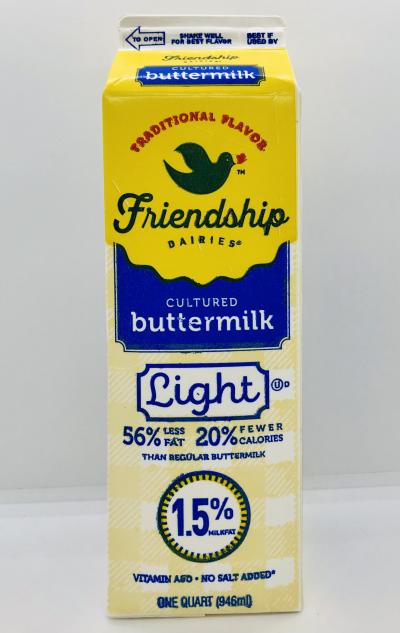 Friendship cultured Buttermilk Quart gallon