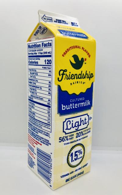 Friendship cultured Buttermilk Quart gallon