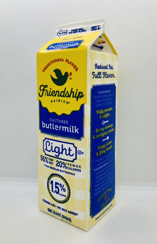 Friendship cultured Buttermilk Quart gallon