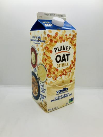 Planet Oat Oatmilk Vanilla flavored with other natural flavors w. vitamins A & D