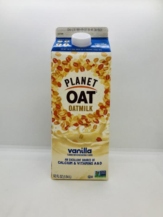 Planet Oat Oatmilk Vanilla flavored with other natural flavors w. vitamins A & D