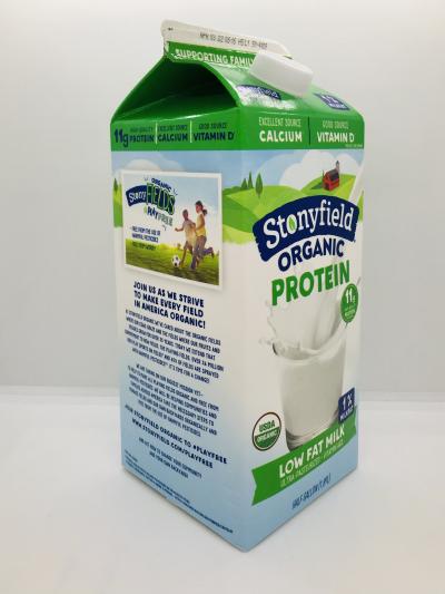 Stonyfield Organic Protein 1%milkfat Low fat milk