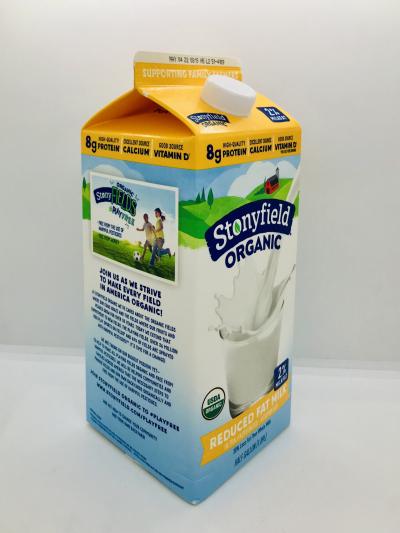 Stonyfield Reduced Fat Milk 2% milkfat