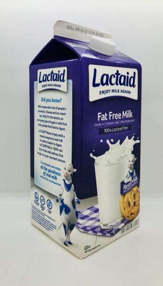 Lactaid Fat free Milk 1/2Gal