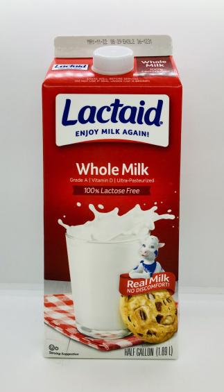 Lactaid Whole Milk 1/2Gal