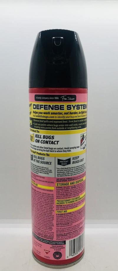 Raid Ant & Roach Outdoor Fresh Scent Defense System 496g