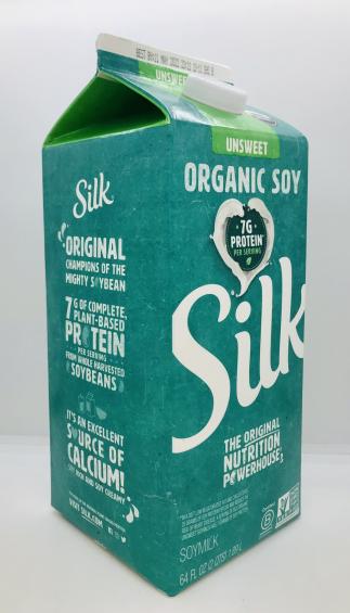 Silk Organic Unsweet Soymilk  1/2Gal