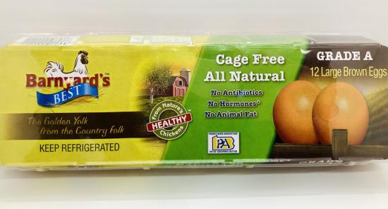 Barnyard's best Cage Free 12 Eggs Large