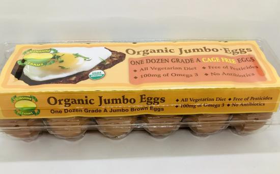 Sunshine farms Organic Jumbo Eggs