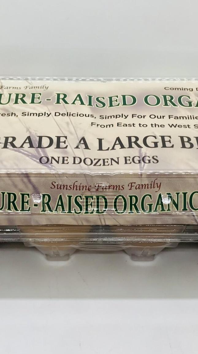 Sunshine farms Pasture-raised Organic 12-Eggs