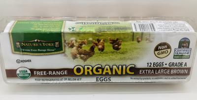 Nature's Yoke Organic 12 Eggs extra large