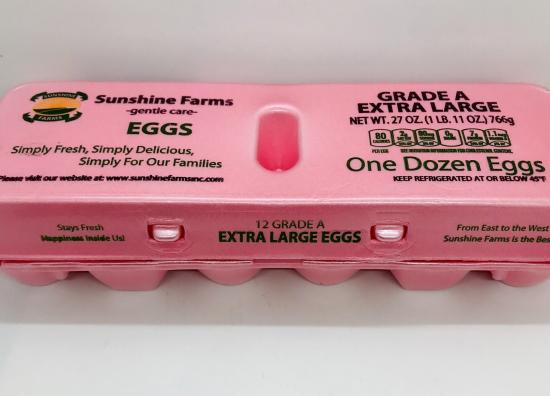 Sunshine White 12 Eggs extra large