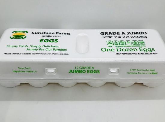 Sunshine Farms 12 Eggs Jumbo