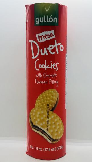 Gullon Mega Dueto Cookies W Chocolate 500g.