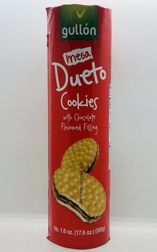 Gullon Mega Dueto Cookies W Chocolate 500g.