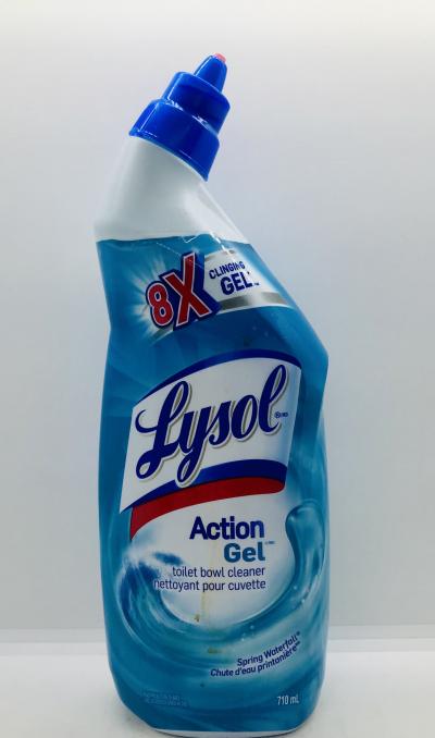 Lysol Action Gel Toilet Bowl Cleaner Spring Waterfall 710ml