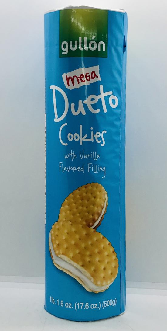 Gullon Mega Dueto Cookies W Vanilla 500g.