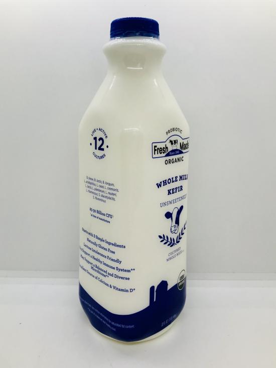 Fresh made kefir Organic whole milk unsweetened